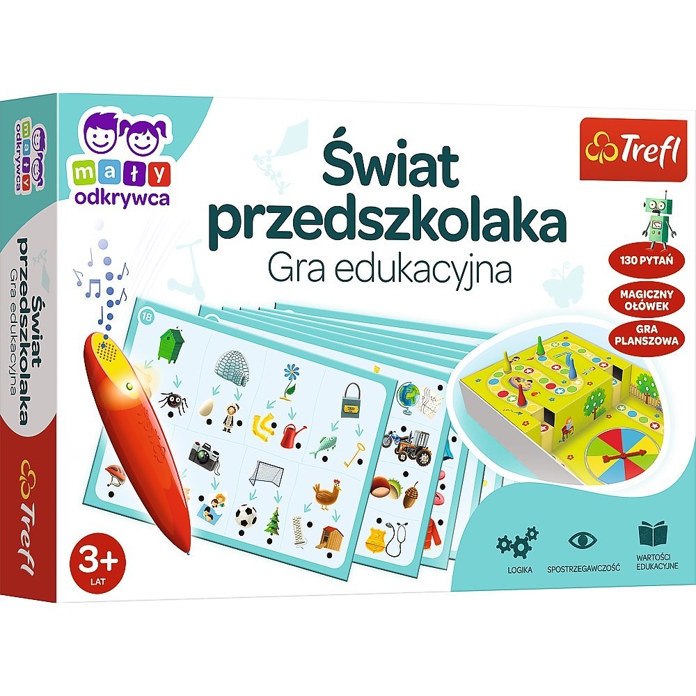 EDUCATIONAL GAME WORLD OF A PRESCHOOLER WITH A MAGIC PENCIL TREFL 02112 TR